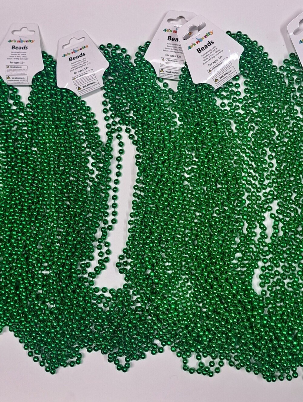 Necklace 4e's Novelty 72 Pcs Bulk Green - Picture 5 of 5
